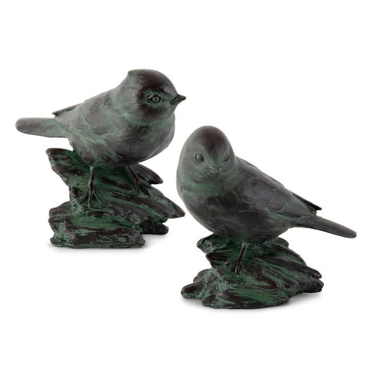 Patina Green Bird Set of 2