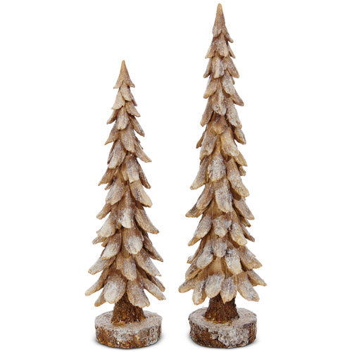 Snowy Pinecone Tree Set