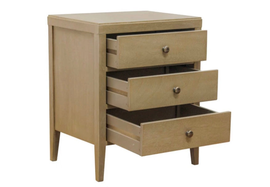 York 3 Drawer Side Table