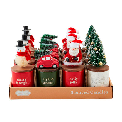 Christmas Bottlebrush Candles