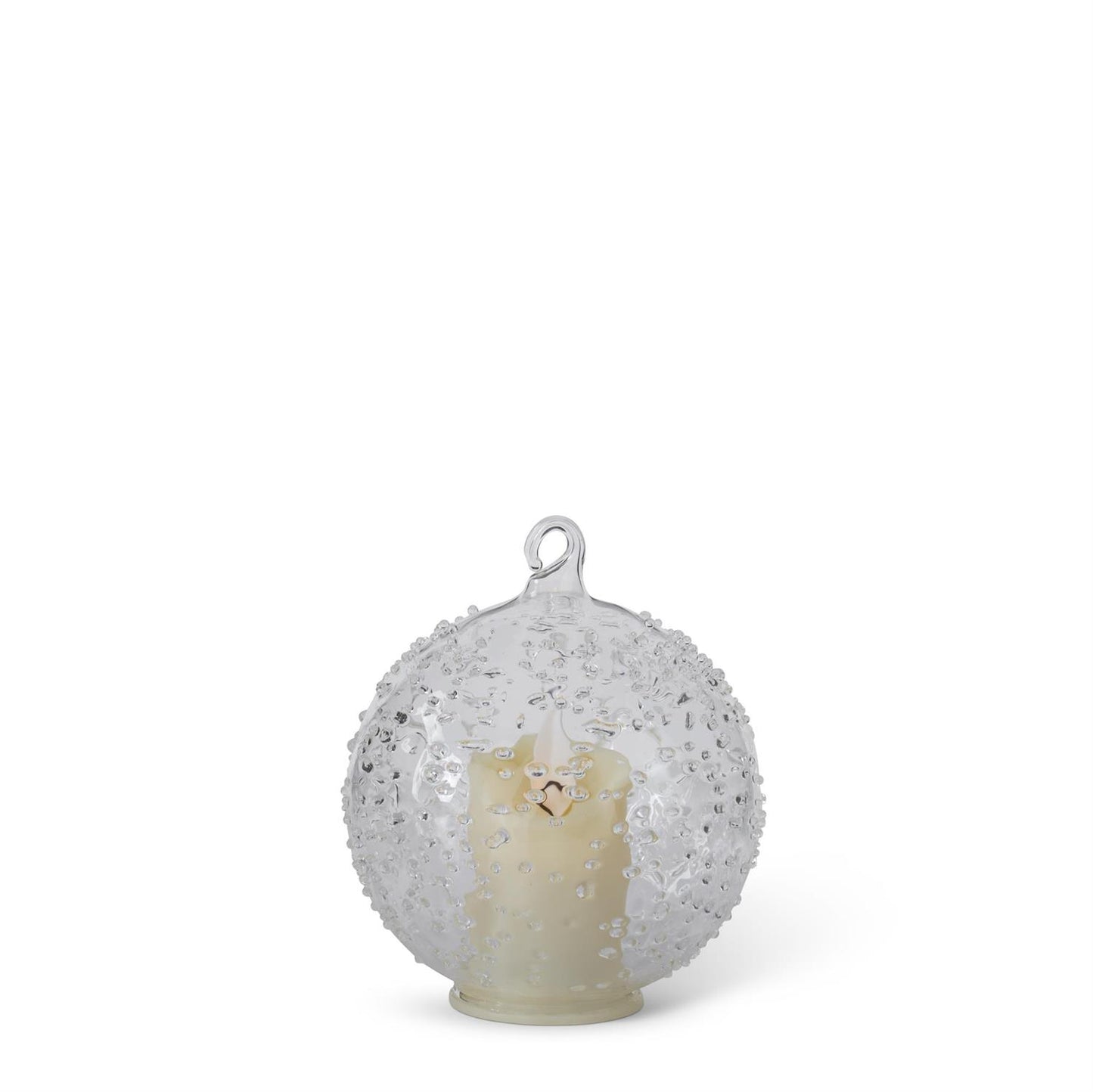 LED Textured Glass Ornament