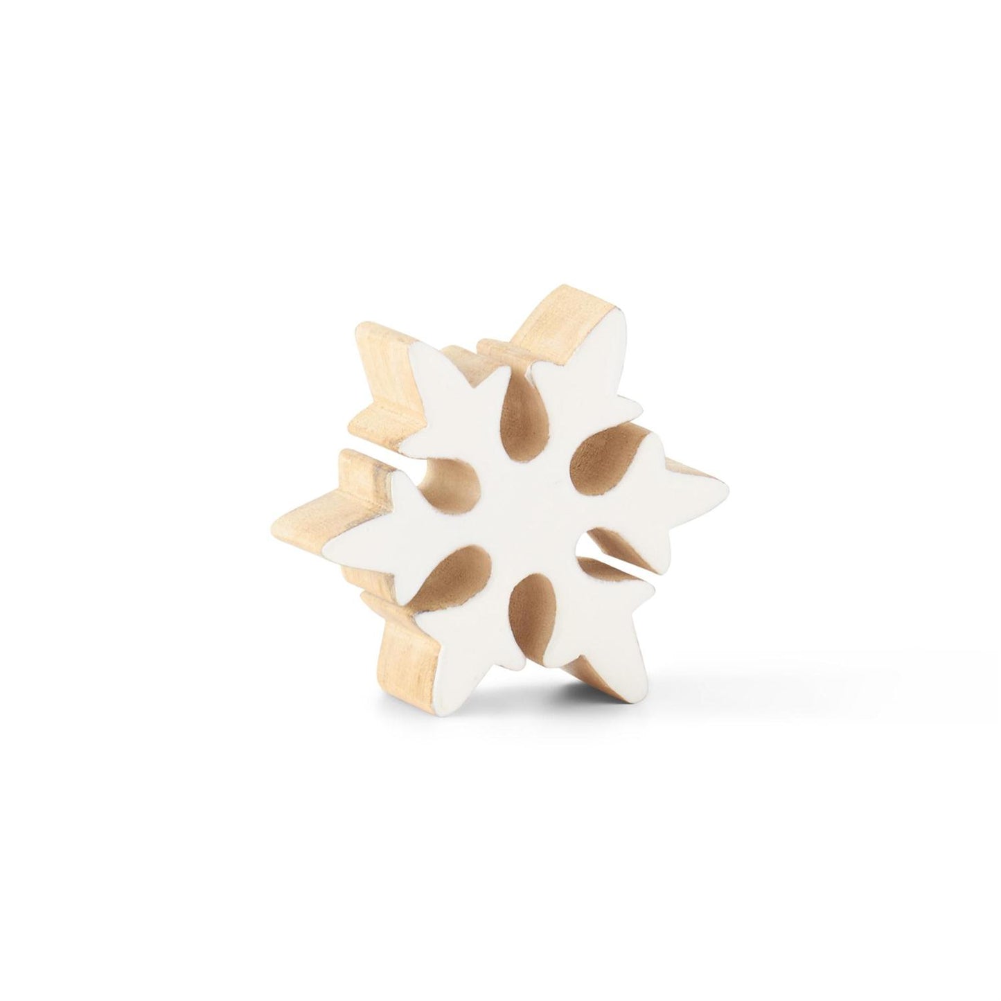 White Enameled Snow Flakes