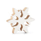 White Enameled Snow Flakes