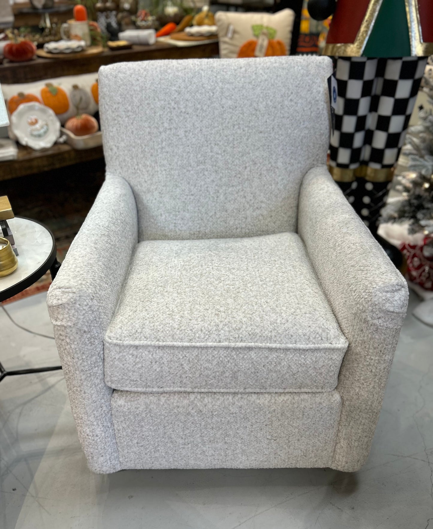 Parchment Swivel Glider