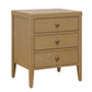 York 3 Drawer Side Table