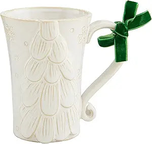 White Christmas Mugs