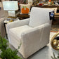 Parchment Swivel Glider