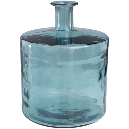 Recycled Spanish Glass Bottleneck Vase