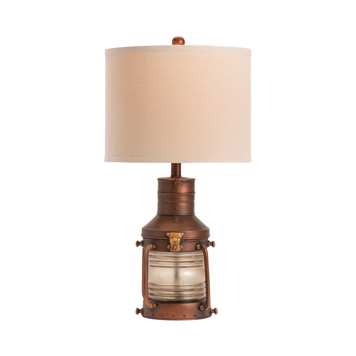 Crestview Copper Lantern Table Lamp