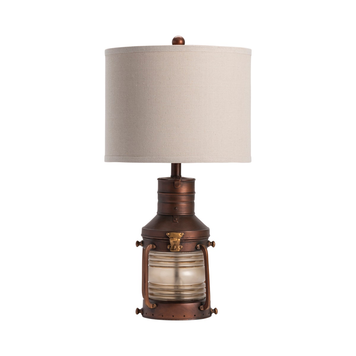 Crestview Copper Lantern Table Lamp