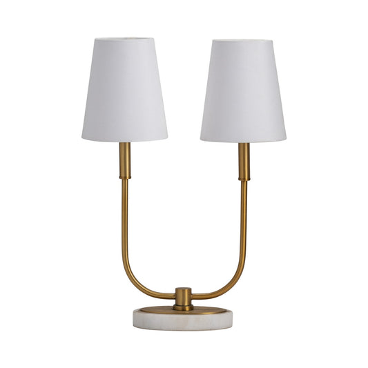 Crestview Hale Double Light Task Table Lamp