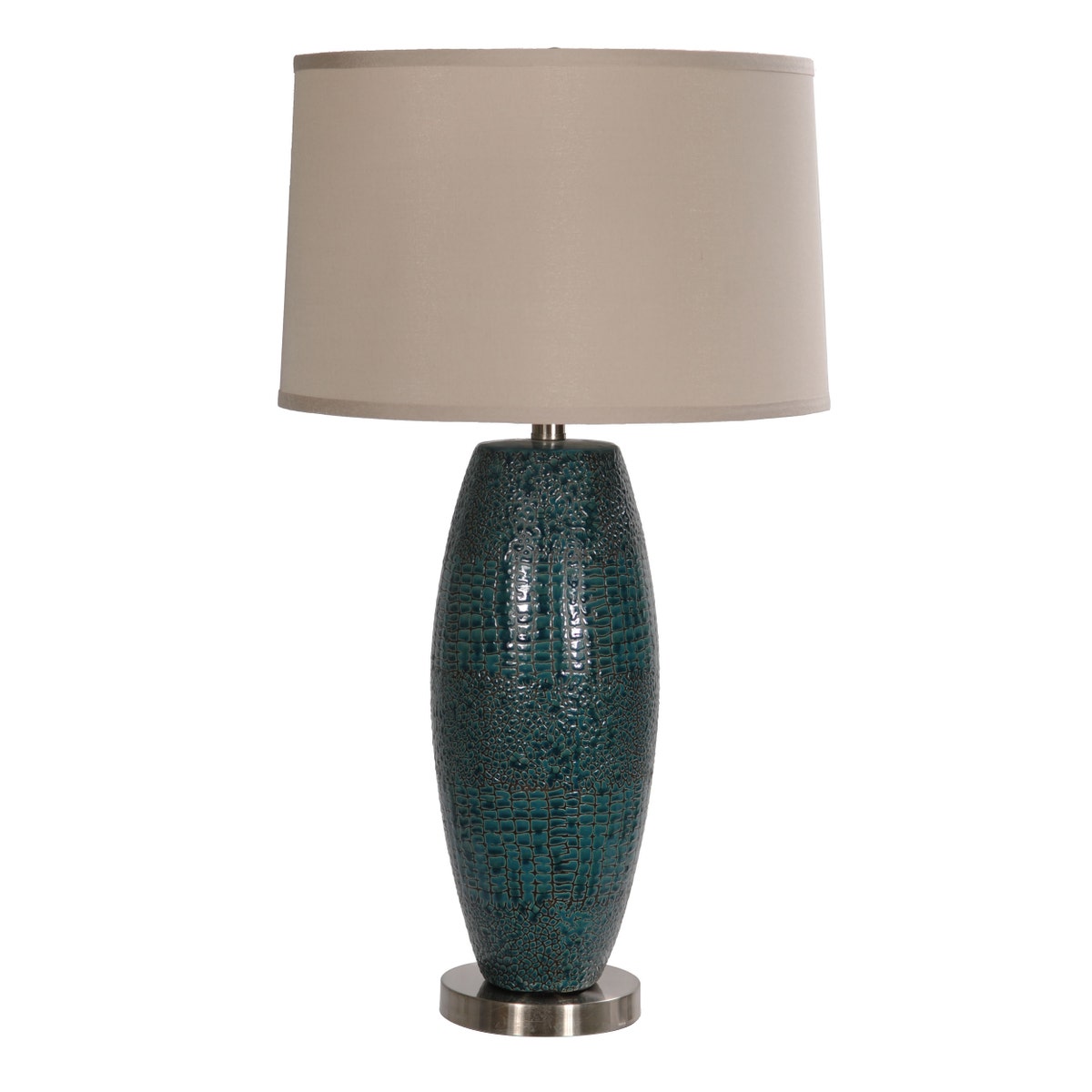 Crestview Melrose Blue Table Lamp