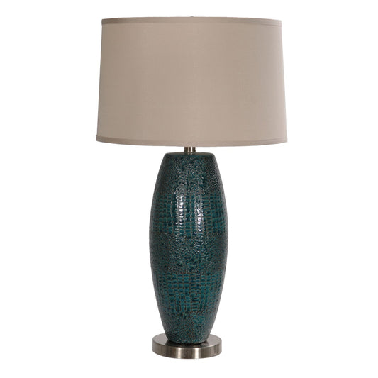 Crestview Melrose Blue Table Lamp