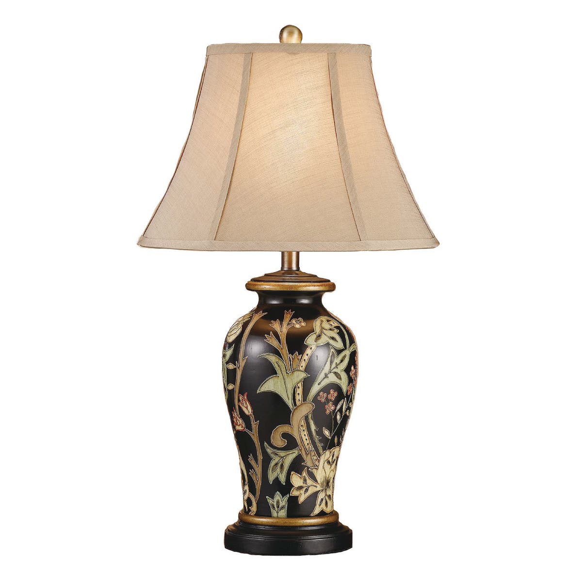 Crestview Windham Hand Painted Ceramic Table Lamp