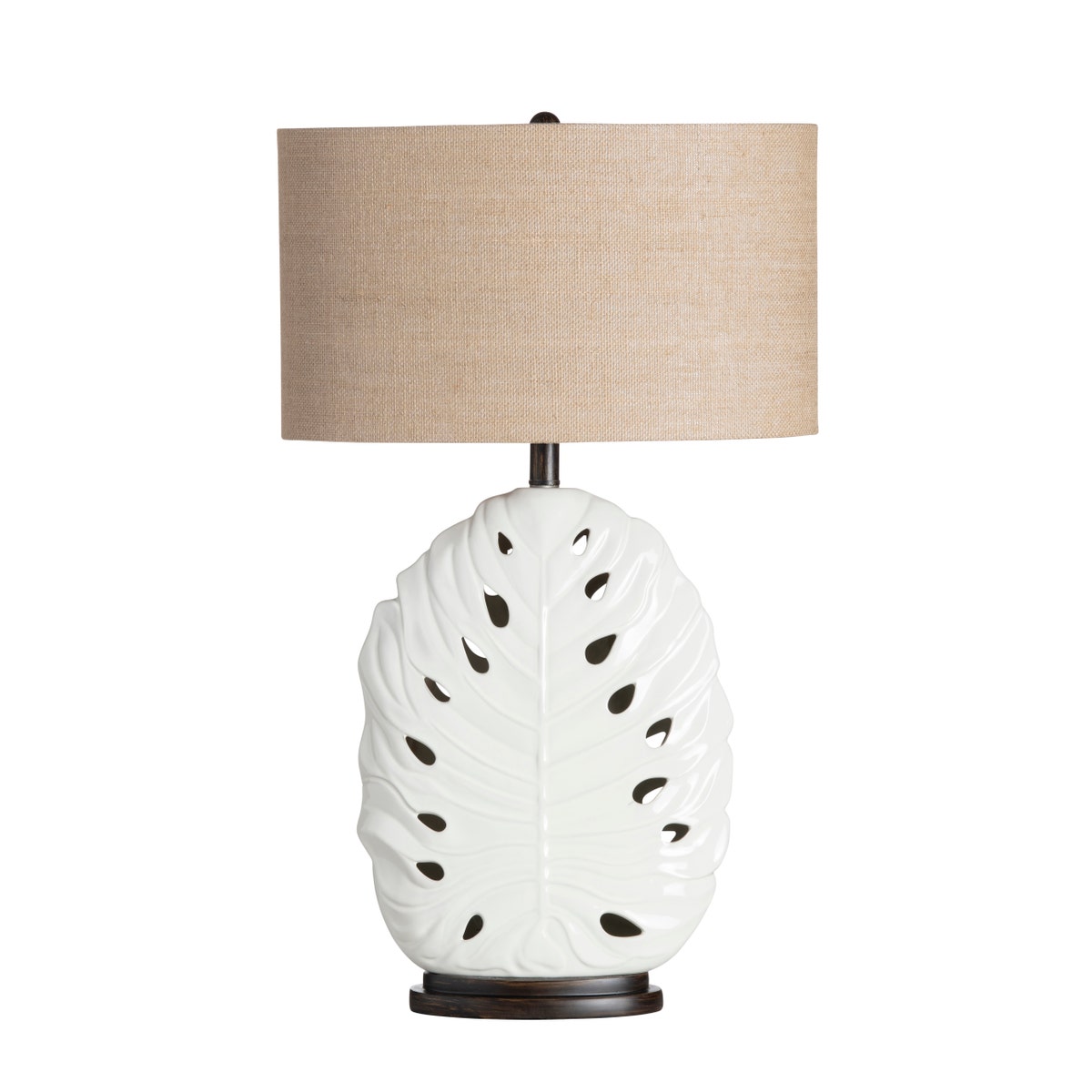 Crestview Leaf Table Lamp with Night Light