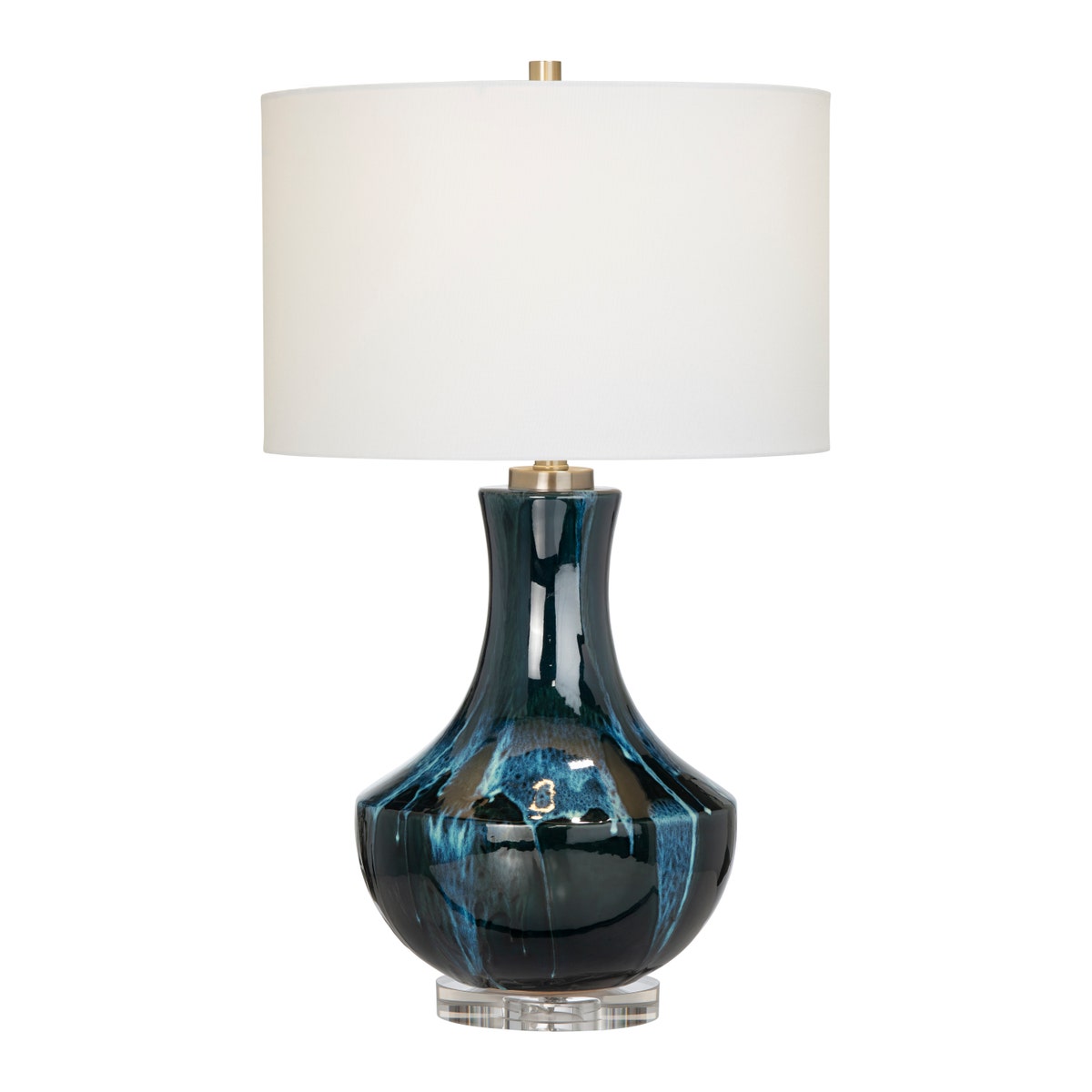 Crestview Maya Glazed Table Lamp