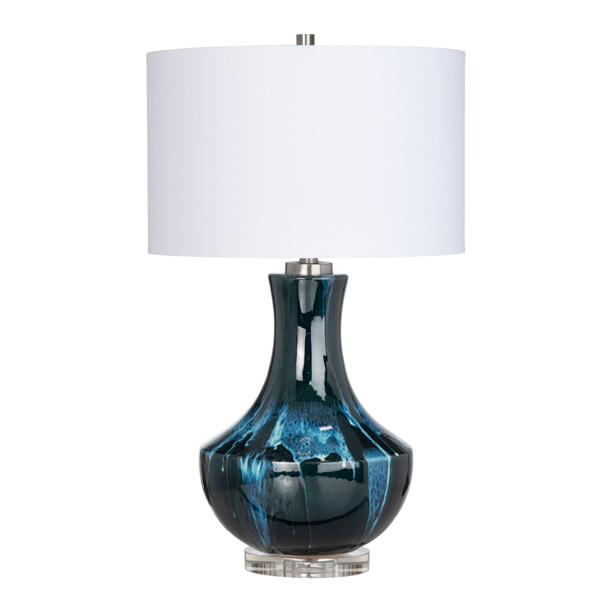 Crestview Maya Glazed Table Lamp