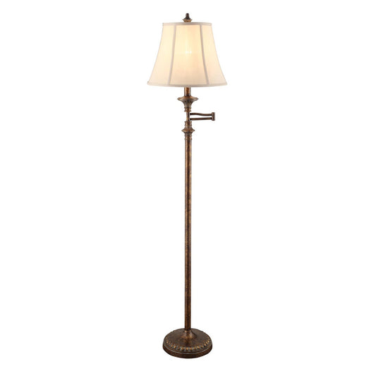 Crestview Barton Swing Arm Floor Lamp