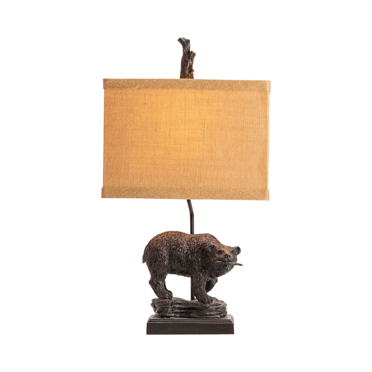 Crestview Fishing Bear Table Lamp