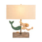 Crestview Mermaid Treasure Table Lamp