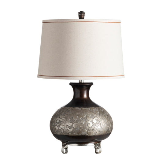 Crestview Silver Canyon Table Lamp