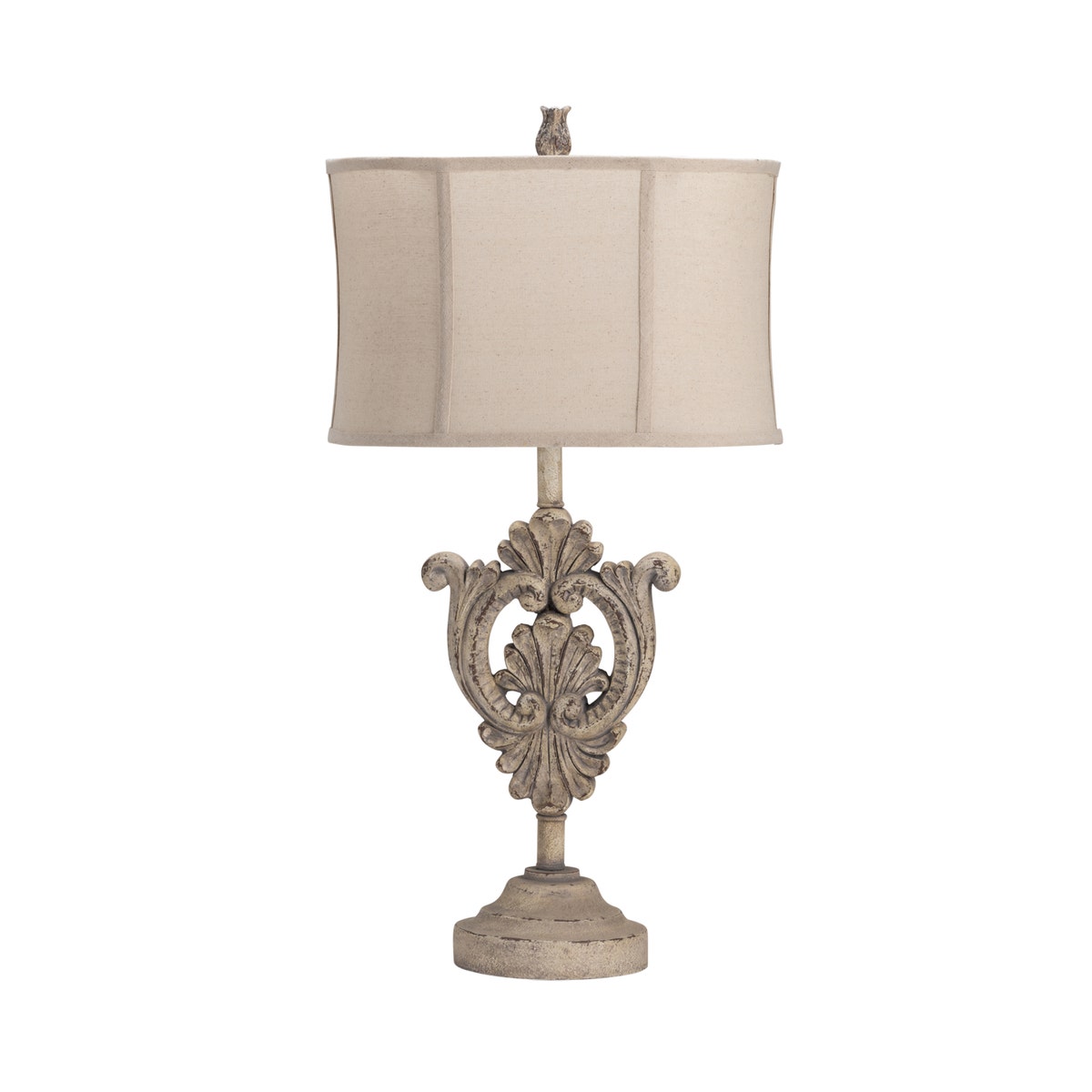 Crestview Floris Fleur de Lis Table Lamp