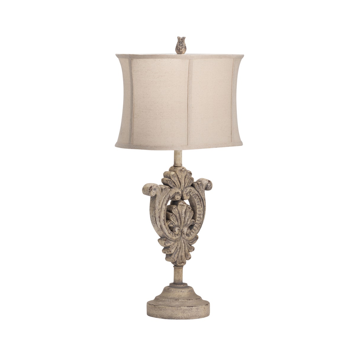 Crestview Floris Fleur de Lis Table Lamp