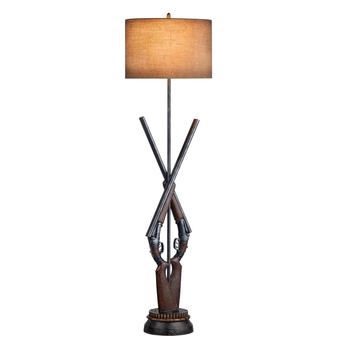 Crestview Double Barrel Floor Lamp