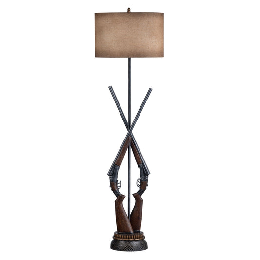 Crestview Double Barrel Floor Lamp