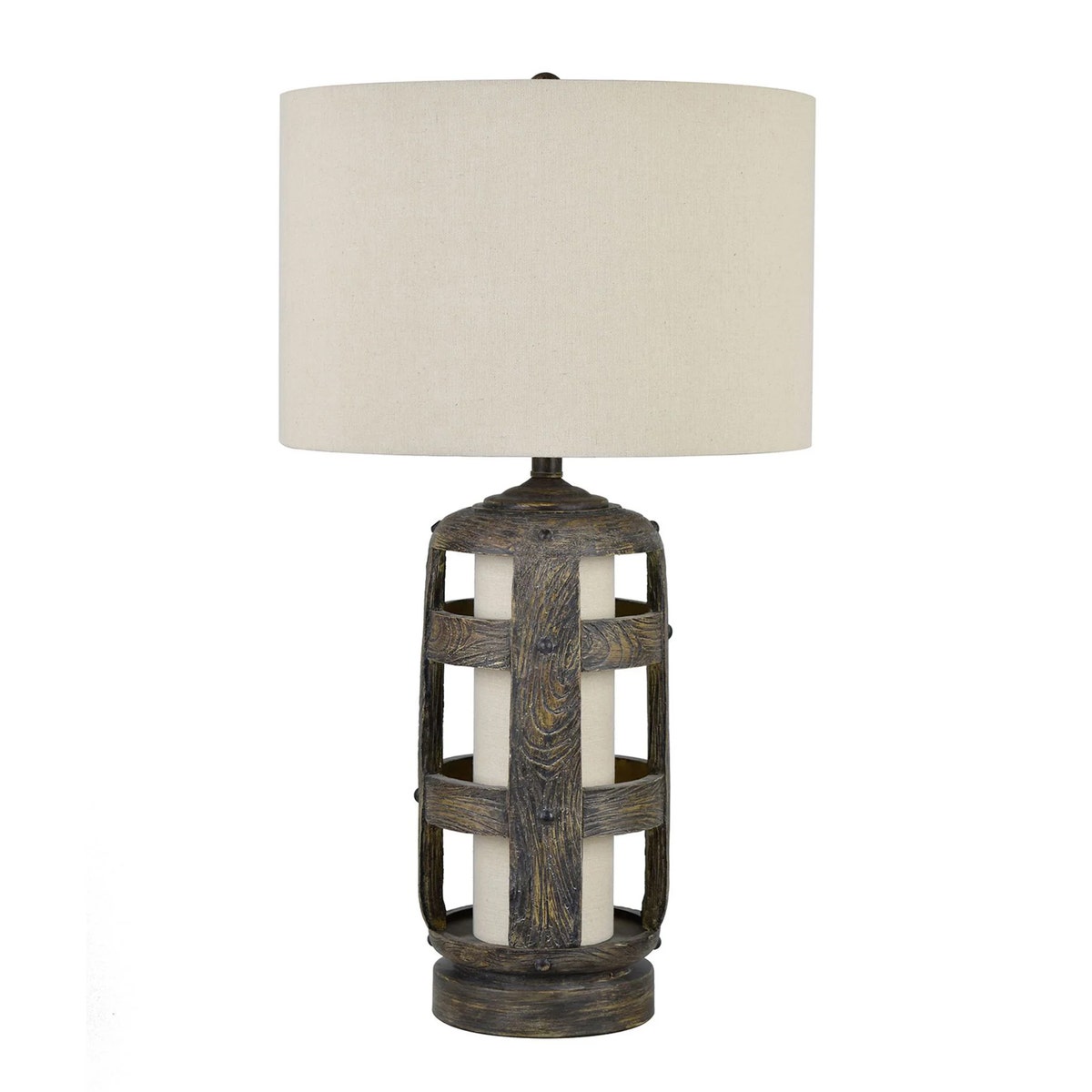 Crestview Hayward Open Windows Table Lamp with Nightlight