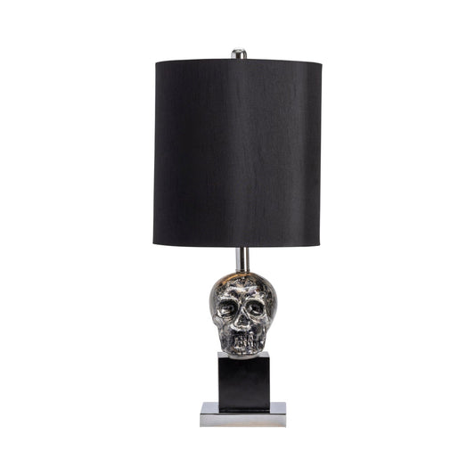 Crestview Black Skull Table Lamp