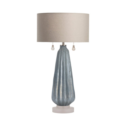 Crestview Blakely Twin Pull Chain Table Lamp