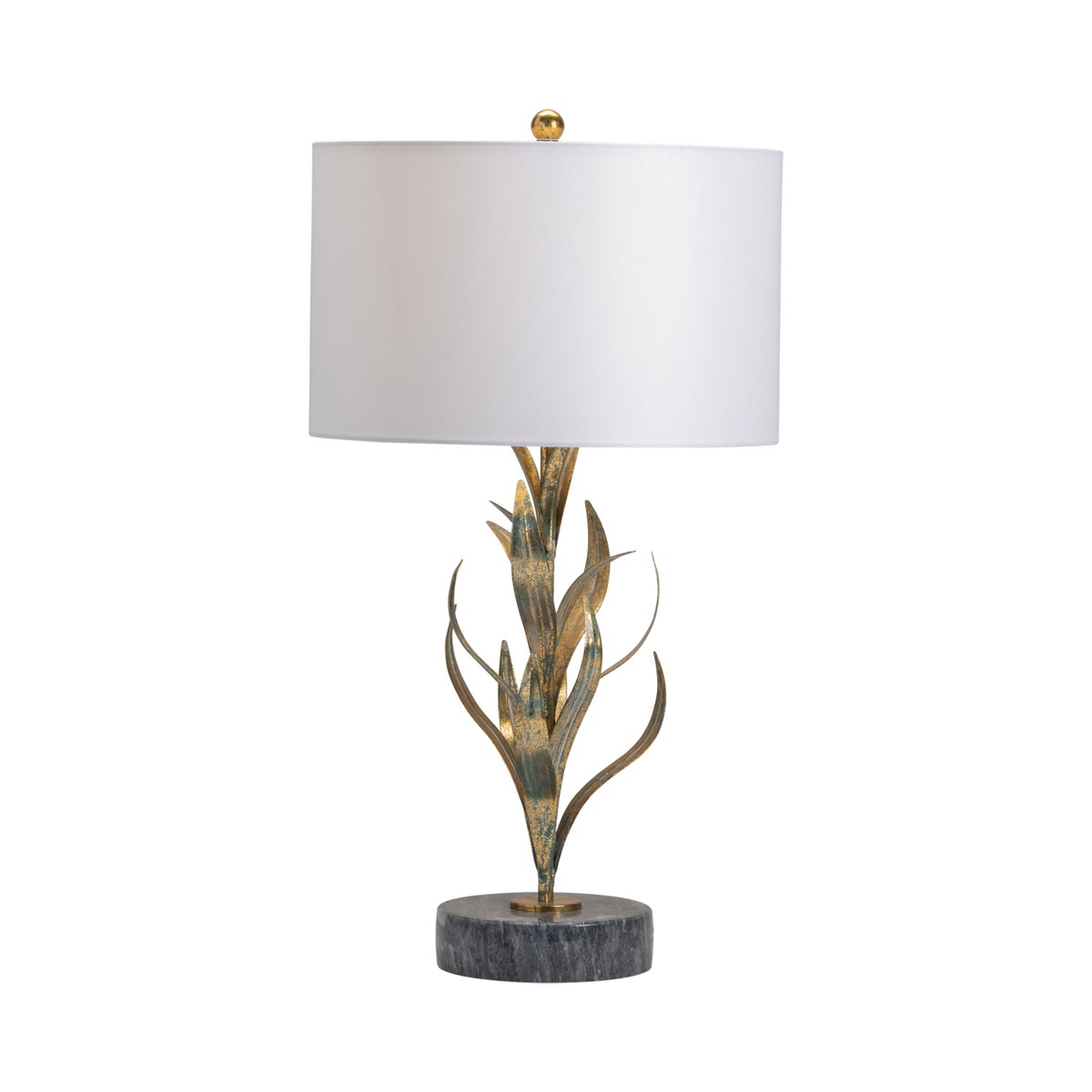 Crestview Kendrick Free Form Leaves Table Lamp