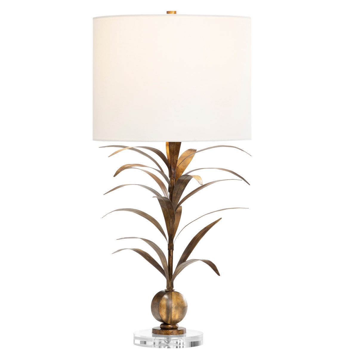 Crestview Mandalay Stylized Palm Fronds Table Lamp