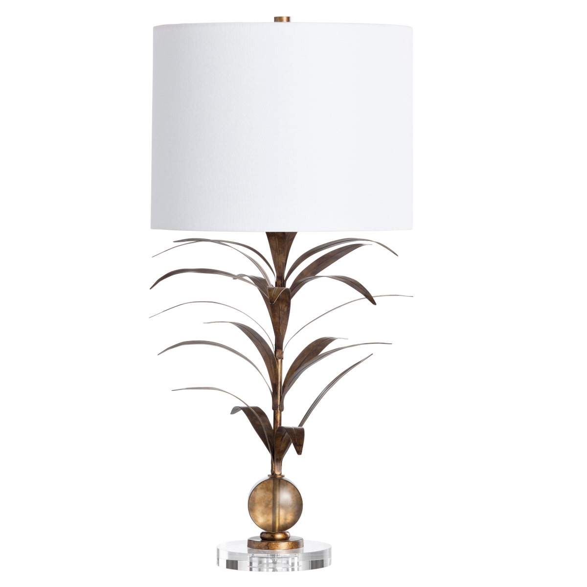 Crestview Mandalay Stylized Palm Fronds Table Lamp