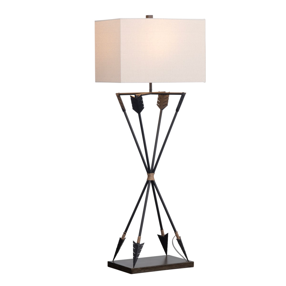 Crestview Colson Arrows Table Lamp