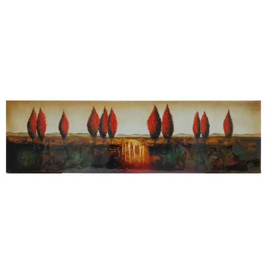 Crestview Red Trees Wall Art