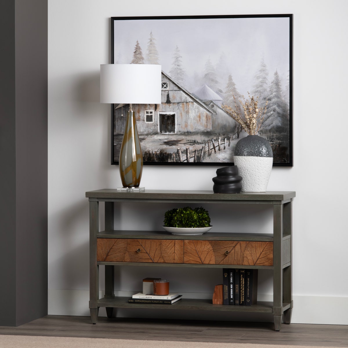 Crestview Collection Arbor Two-Drawer Console Table CVFDR1006