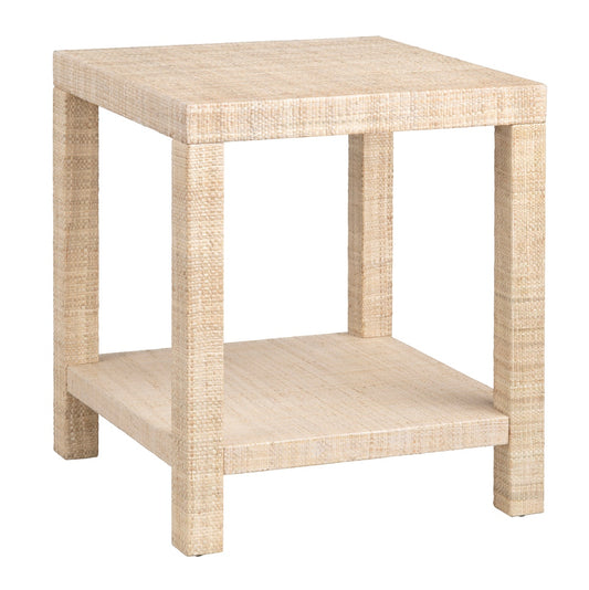 Crestview Collection Providence Rafia End Table CVFDR1008