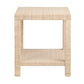 Crestview Collection Providence Rafia End Table CVFDR1008