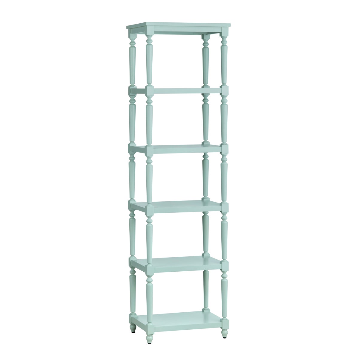 Crestview Collection Evermore 5 Shelf Turquoise Etagere CVFDR1029