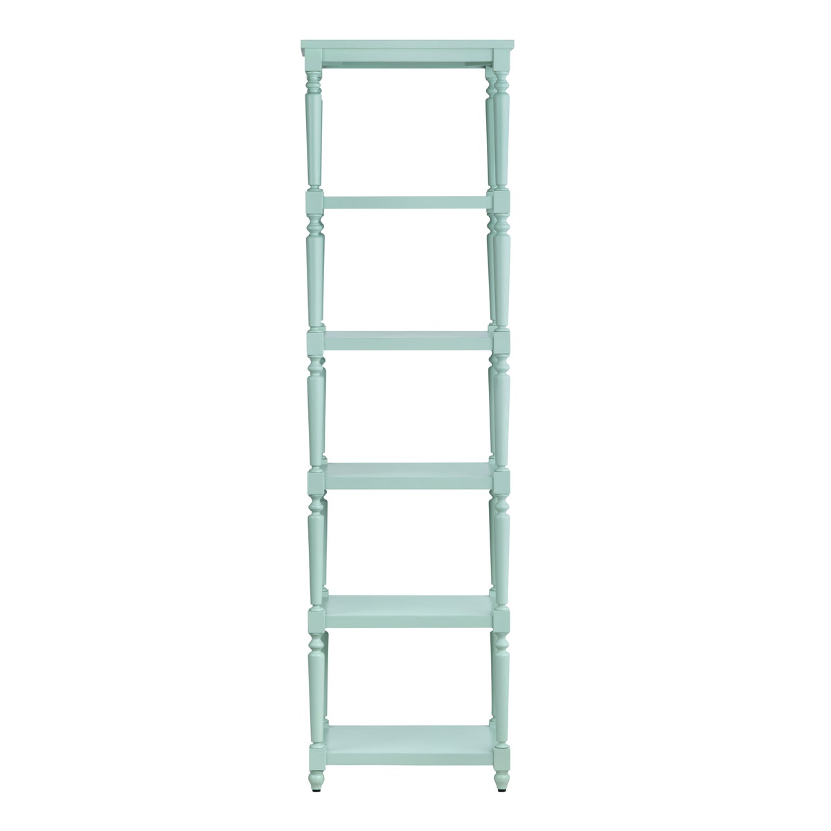 Crestview Collection Evermore 5 Shelf Turquoise Etagere CVFDR1029