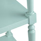 Crestview Collection Evermore 5 Shelf Turquoise Etagere CVFDR1029