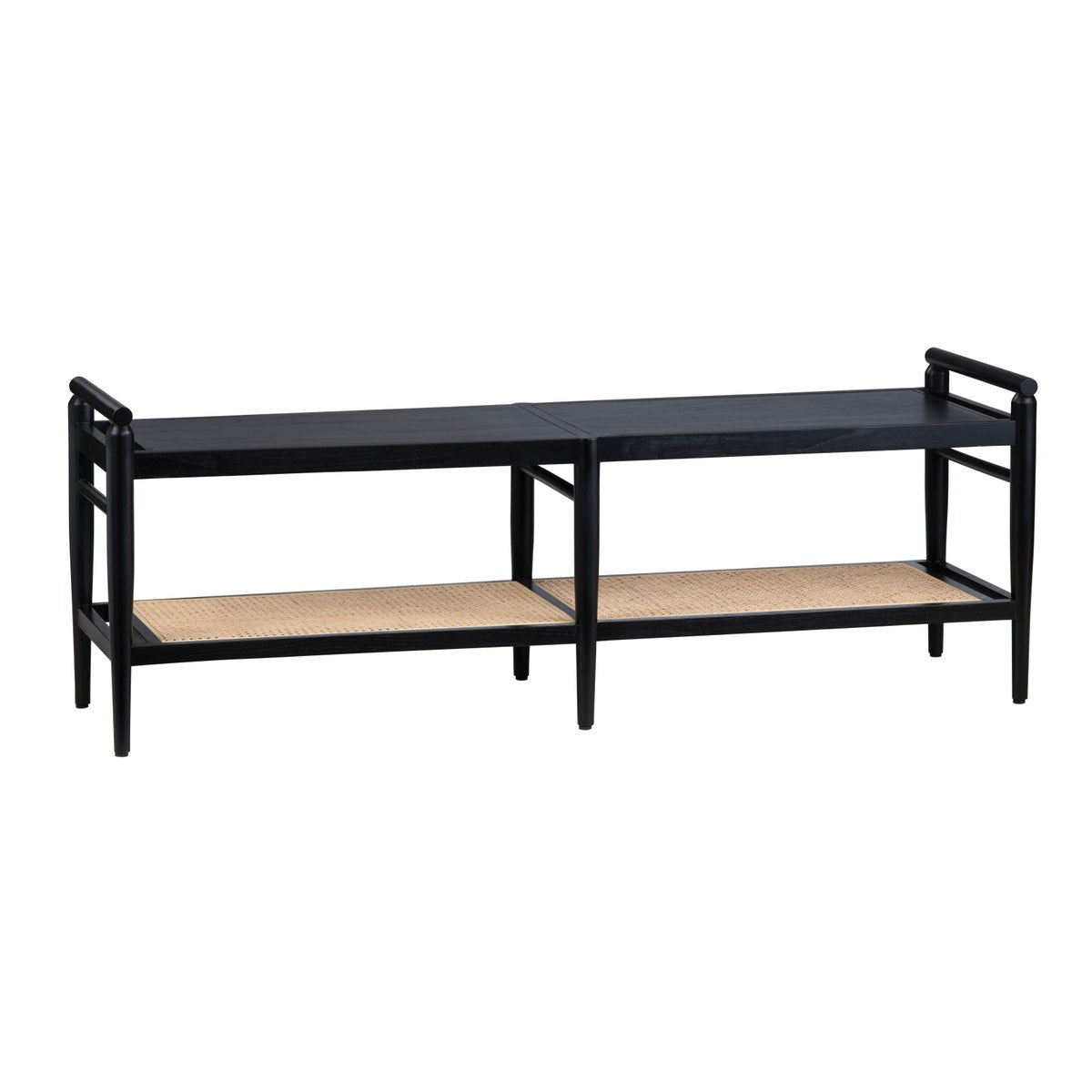 Crestview Collection 58.07" Port Royal Black Bench CVFDR1031