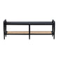 Crestview Collection 58.07" Port Royal Black Bench CVFDR1031