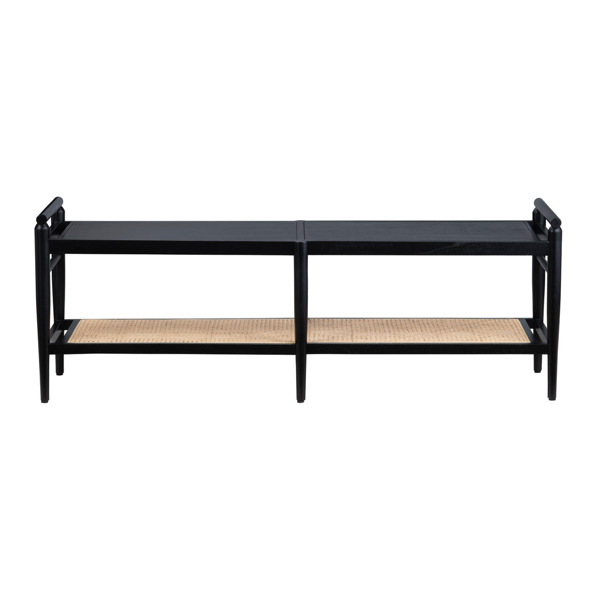 Crestview Collection 58.07" Port Royal Black Bench CVFDR1031