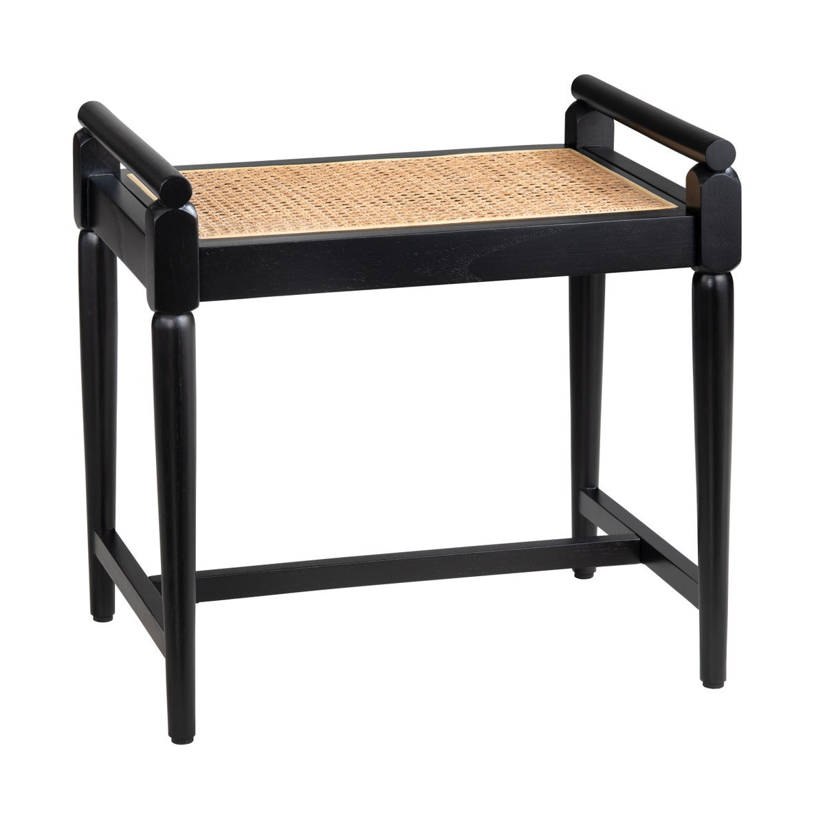 Crestview Collection 21.65" Port Royal Black Accent Bench CVFDR1032