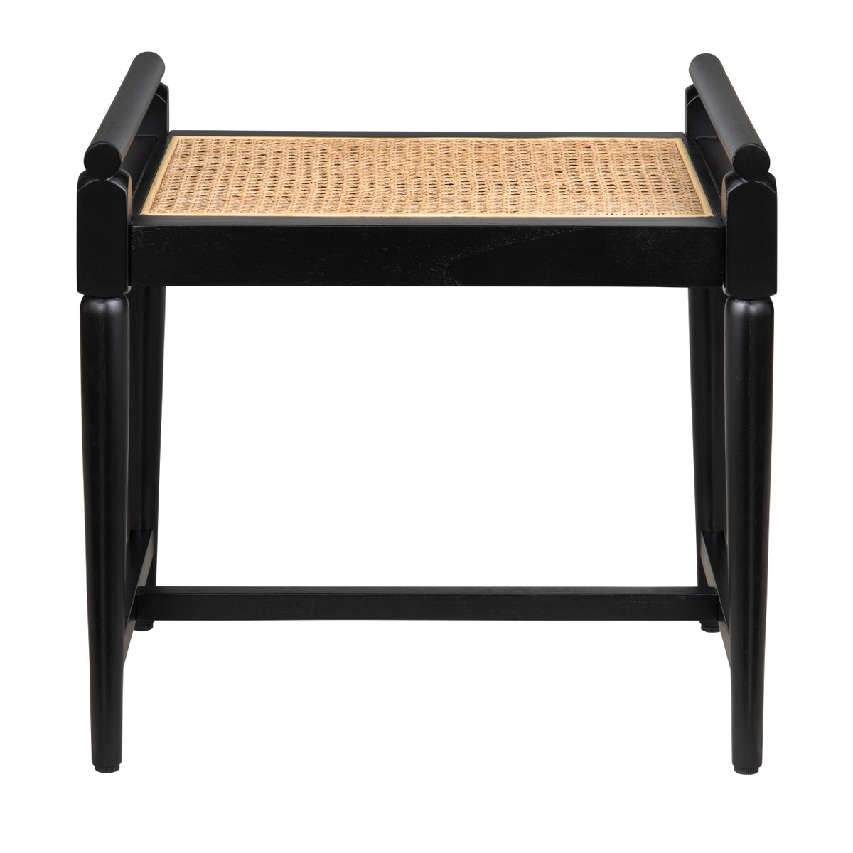 Crestview Collection 21.65" Port Royal Black Accent Bench CVFDR1032