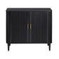 Crestview Collection Camden Black Two Door Cabinet CVFDR1040