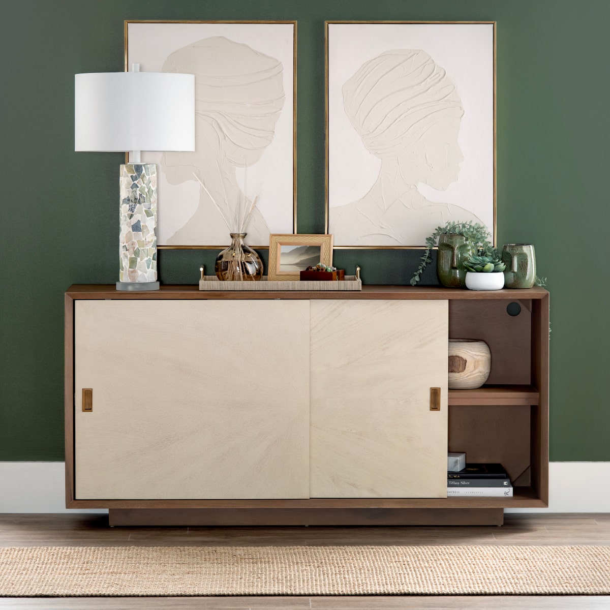 Crestview Collection Langley Two-Door Sideboard CVFDR1049